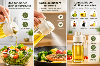 🫒 Dispensador de Aceite 2 en 1 — Kit BrightNest
