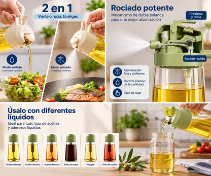 🫒 Dispensador de Aceite 2 en 1 — Kit BrightNest